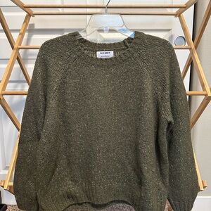 Old Navy Women's Forest Green Crew Neck Sweater